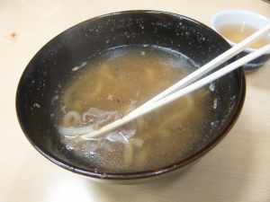 Mostly eaten Niku Udon