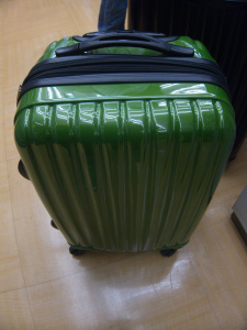 Ridiculously green luggage