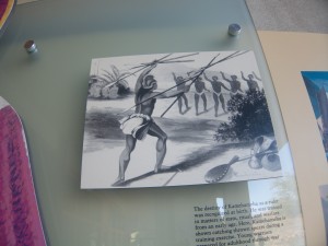 Kamehameha triple-wielding spears