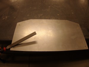 Filing the metal plate