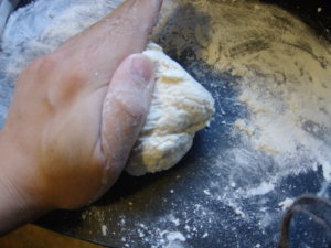Kneading the dough x 100